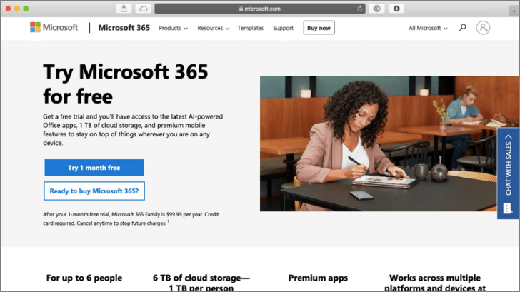 Microsoft Word 365 free trial