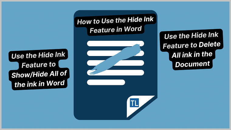 How to Use the Hide Ink Feature in Word