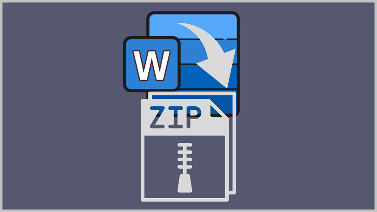 How to zip files in Word