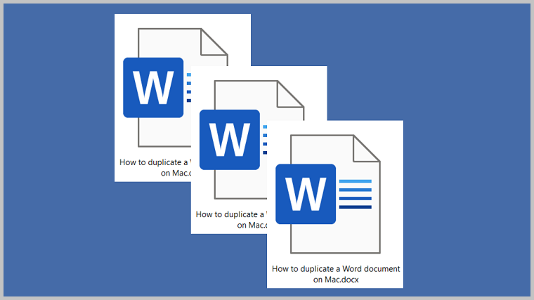 How to duplicate a Word document on Mac