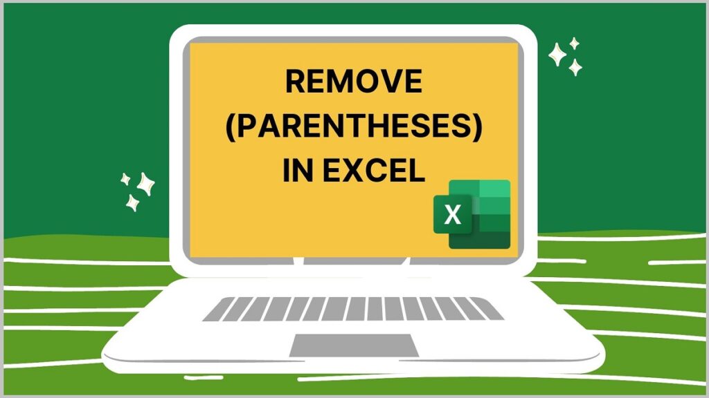 Remove Parentheses in Excel Featured image